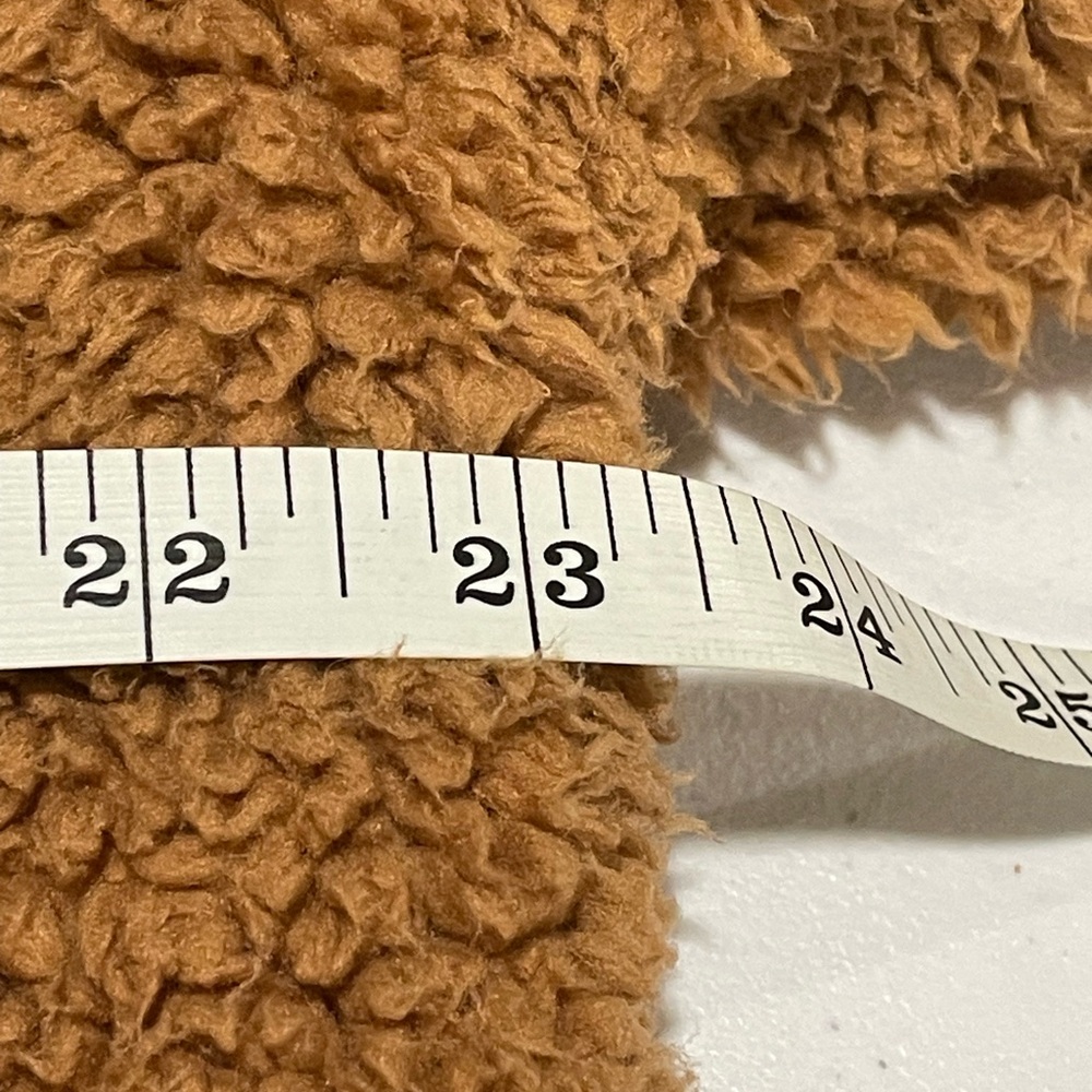 Free People Boho Chic Tessa Teddy Coat Sz Medium Oversized Grunge Front Pockets - Picture 13 of 14